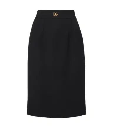 Dolce & Gabbana DG virgin wool pencil skirt | Thumbnail 1