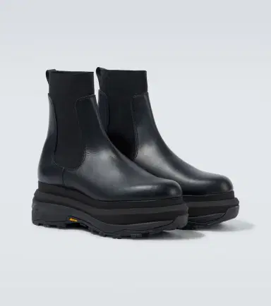Sacai Leather Chelsea boots | Thumbnail 2