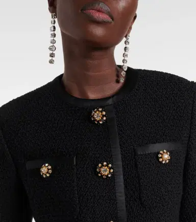 Dolce & Gabbana Wool and silk-blend tweed jacket | Thumbnail 2