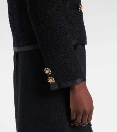 Dolce & Gabbana Wool and silk-blend tweed jacket | Thumbnail 3