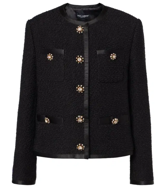 Dolce & Gabbana Wool and silk-blend tweed jacket