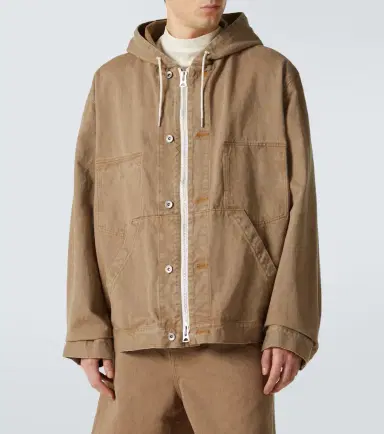 Sacai Hooded denim jacket | Thumbnail 4