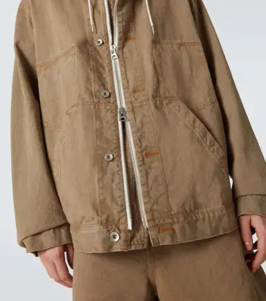 Sacai Hooded denim jacket | Thumbnail 5
