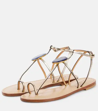 AMANU Cairo embellished metallic leather sandals | Thumbnail 5 AMANU Cairo embellished metallic leather sandals | Thumbnail 5