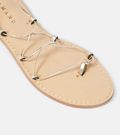 AMANU Serengetti metallic leather sandals | Thumbnail 5 AMANU Serengetti metallic leather sandals | Thumbnail 5