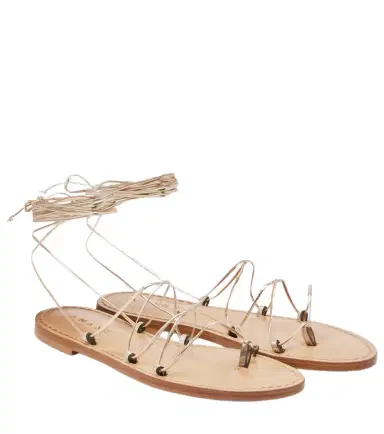 AMANU Serengetti metallic leather sandals | Thumbnail 1 AMANU Serengetti metallic leather sandals | Thumbnail 1