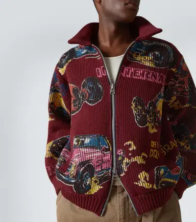 Sacai Car Race zip-up sweater | Thumbnail 4 Sacai Car Race zip-up sweater | Thumbnail 4