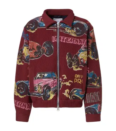 Sacai Car Race zip-up sweater | Thumbnail 1 Sacai Car Race zip-up sweater | Thumbnail 1