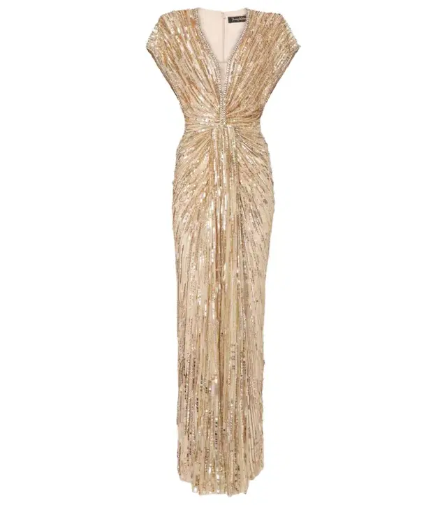 Jenny Packham Zola sequined tulle gown