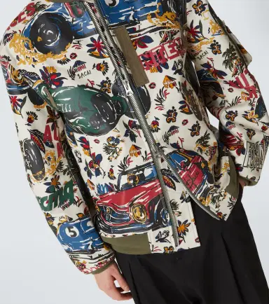 Sacai Printed cotton bomber jacket | Thumbnail 3 Sacai Printed cotton bomber jacket | Thumbnail 3