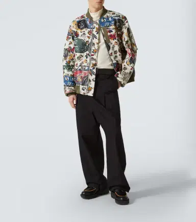 Sacai Printed cotton bomber jacket | Thumbnail 5 Sacai Printed cotton bomber jacket | Thumbnail 5