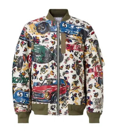 Sacai Printed cotton bomber jacket | Thumbnail 1 Sacai Printed cotton bomber jacket | Thumbnail 1