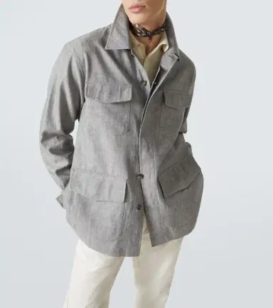 dunhill Linen field jacket | Thumbnail 6