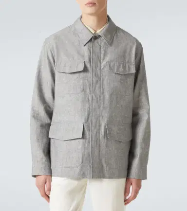 dunhill Linen field jacket | Thumbnail 7