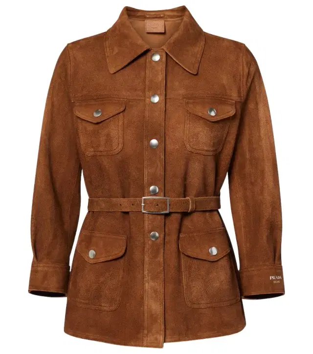 Suede overshirt