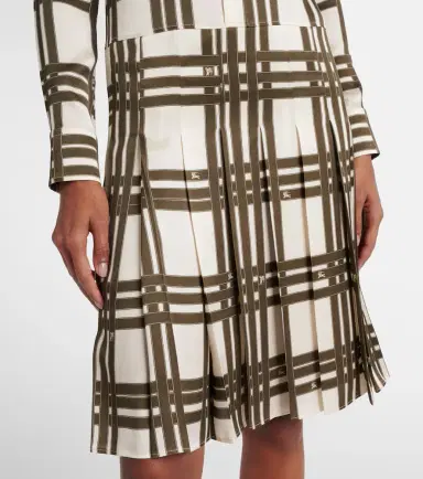 Burberry Ribbon Check silk shirt dress | Thumbnail 3