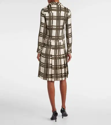 Burberry Ribbon Check silk shirt dress | Thumbnail 4
