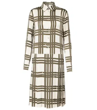 Burberry Ribbon Check silk shirt dress | Thumbnail 1