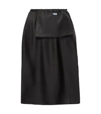 Prada Silk twill midi skirt | Thumbnail 1