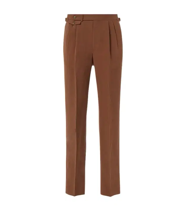 dunhill Linen tapered pants