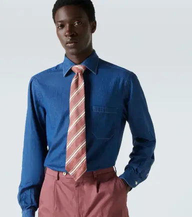 dunhill Striped silk jacquard tie | Thumbnail 2