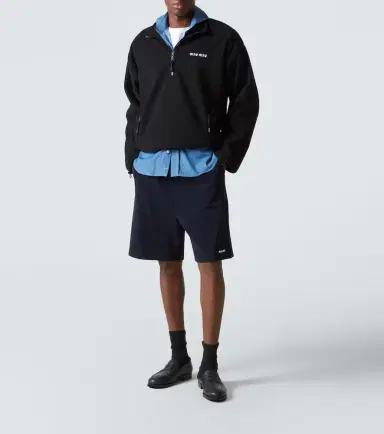Miu Miu Jersey cotton Bermuda shorts | Thumbnail 4