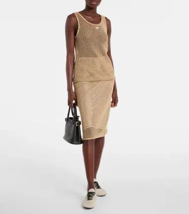 Prada Sheer cotton tank top | Thumbnail 4