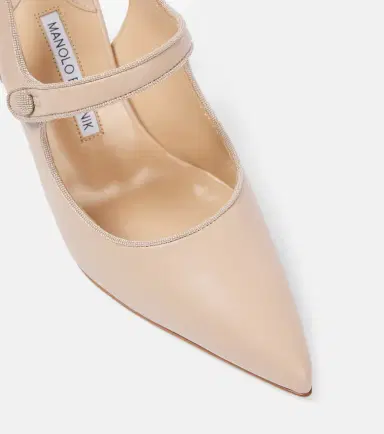 Manolo Blahnik Campari 90 suede slingback pumps | Thumbnail 2 Manolo Blahnik Campari 90 suede slingback pumps | Thumbnail 2