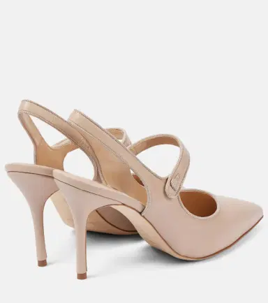 Manolo Blahnik Campari 90 suede slingback pumps | Thumbnail 3 Manolo Blahnik Campari 90 suede slingback pumps | Thumbnail 3