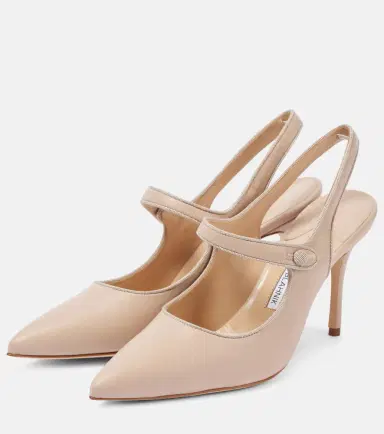 Manolo Blahnik Campari 90 suede slingback pumps | Thumbnail 4 Manolo Blahnik Campari 90 suede slingback pumps | Thumbnail 4