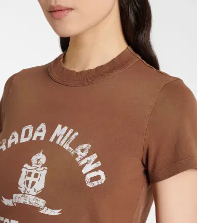 Prada Logo cotton jersey T-shirt | Thumbnail 3