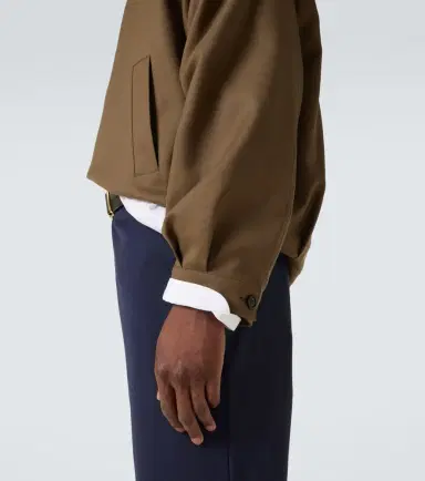 Miu Miu Logo virgin wool gabardine jacket | Thumbnail 4