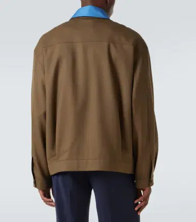 Miu Miu Logo virgin wool gabardine jacket | Thumbnail 5