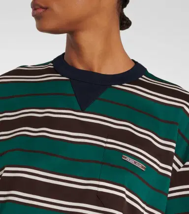 Prada Striped cotton jersey T-shirt | Thumbnail 3