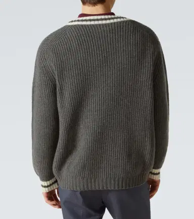 Miu Miu Ribbed-knit wool and cashmere sweater | Thumbnail 4