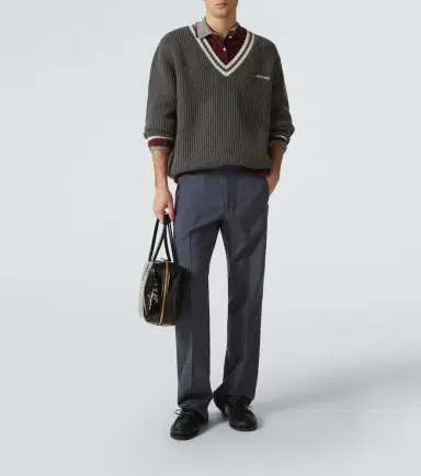 Miu Miu Ribbed-knit wool and cashmere sweater | Thumbnail 5