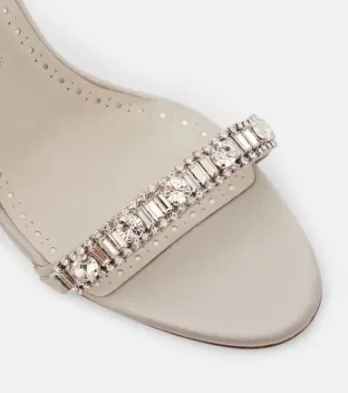 Manolo Blahnik Asa 90 embellished satin sandals | Thumbnail 3