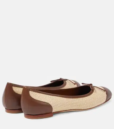 Manolo Blahnik Capbl raffia ballet flats | Thumbnail 3