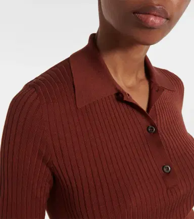 Prada Cotton-blend polo sweater | Thumbnail 3