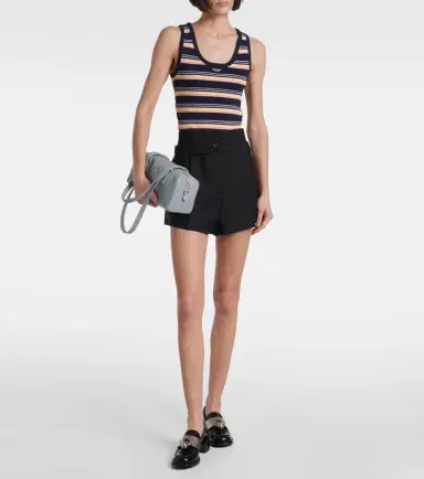 Prada Striped cotton tank top | Thumbnail 3