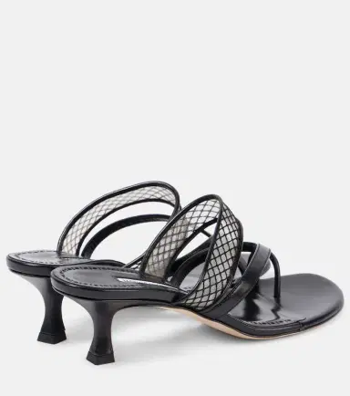 Manolo Blahnik Sulna 50 leather mules | Thumbnail 3