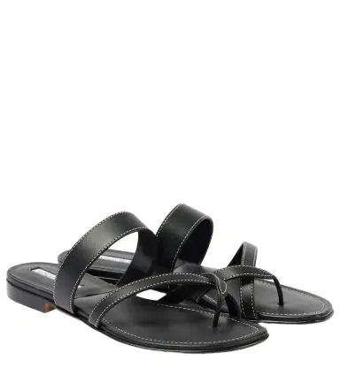 Manolo Blahnik Susacru leather thong sandals | Thumbnail 1