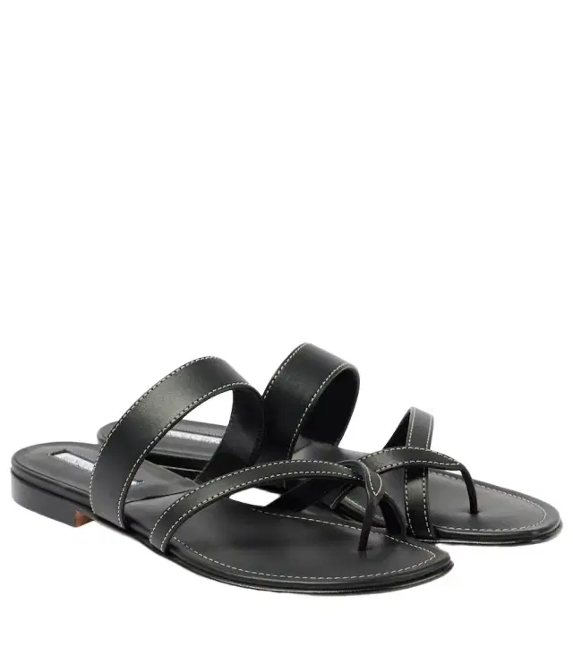 Manolo Blahnik Susacru leather thong sandals