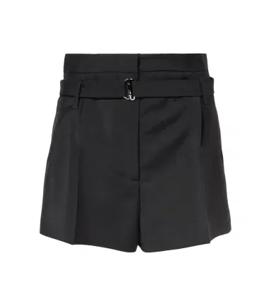 Prada Belted mohair and wool shorts | Thumbnail 1