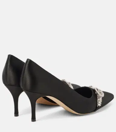Manolo Blahnik Asa 70 satin pumps | Thumbnail 2