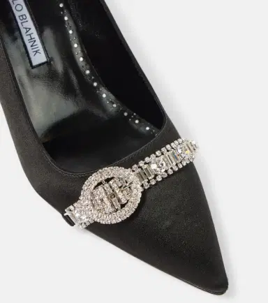 Manolo Blahnik Asa 70 satin pumps | Thumbnail 4