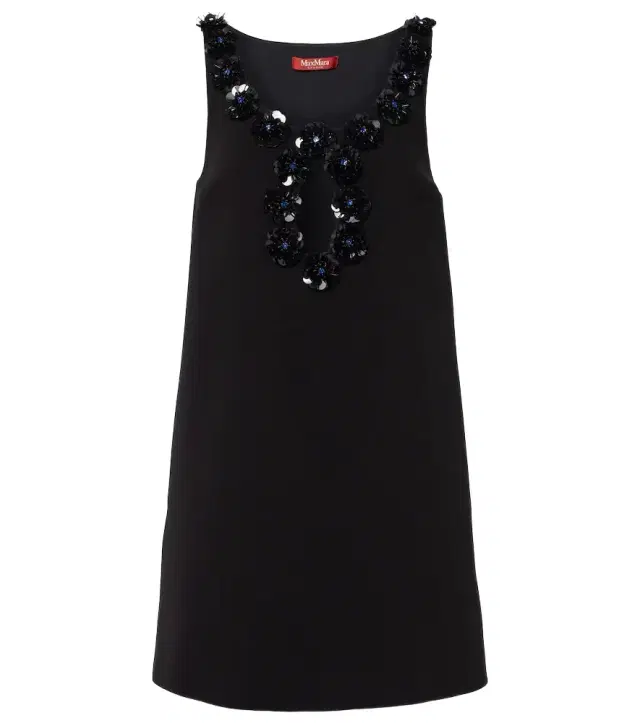 Max Mara Delis sequined cutout crêpe minidress