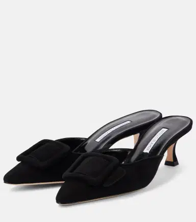 Manolo Blahnik Maysale 50 suede mules | Thumbnail 2