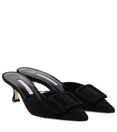 Manolo Blahnik Maysale 50 suede mules | Thumbnail 1