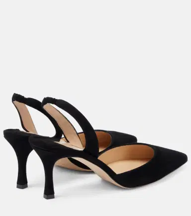 Manolo Blahnik Carolyne 70 suede slingback pumps | Thumbnail 3